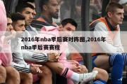 2016年nba季后赛对阵图,2016年nba季后赛赛程