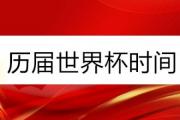 球天下体育平台已经为大家罗列出历届世界杯举办时间表